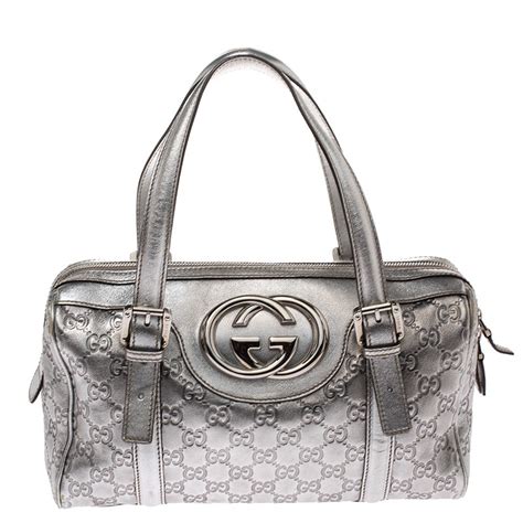 gucci silver handbag|gucci silver clutch.